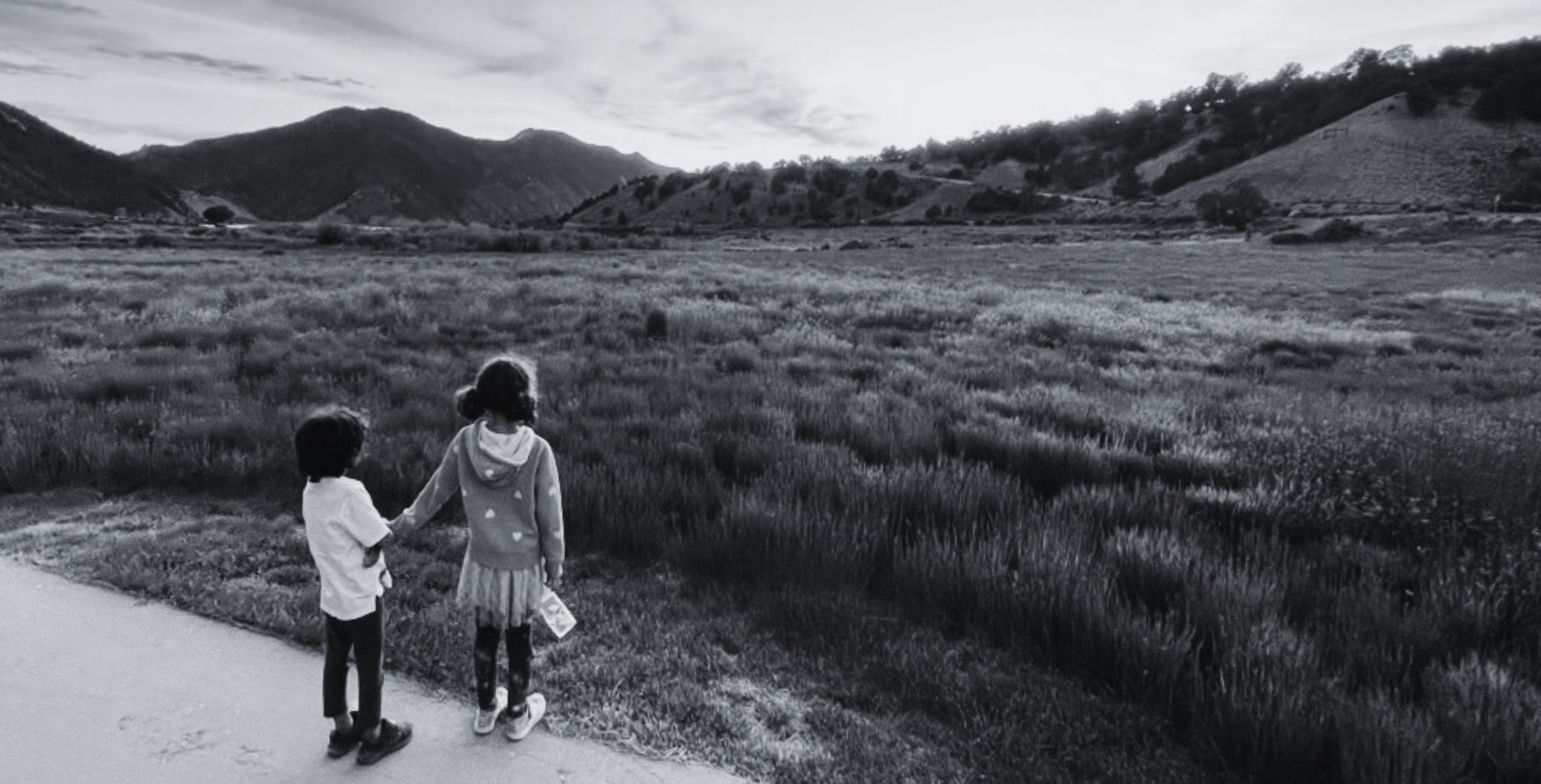 Landscape with two children